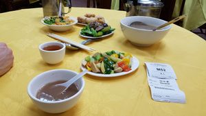 Canteen style food at Po Lin Monastery 寶蓮禪寺齋堂 in Outlying Islands
