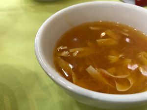 pumpkin soup  at Po Lin Monastery 寶蓮禪寺齋堂 in Outlying Islands