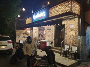 The restaurant at Govinda's Restaurant in Mumbai