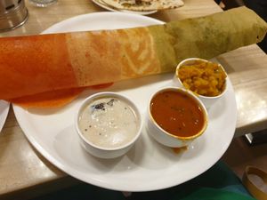 Dosa at Govinda's Restaurant in Mumbai