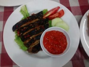 grilled fish at Happy Buddha in Kuta