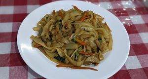 Rice noodles at Happy Buddha in Kuta