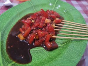 Stay vegan chin sticks at Happy Buddha in Kuta