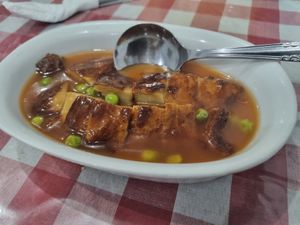 Vegan duck at Happy Buddha in Kuta