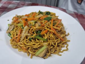 Noodles veg at Happy Buddha in Kuta
