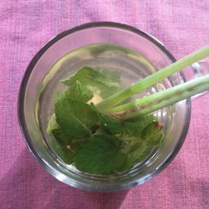 Herbal tea (asked for no sugar) at Ubud Sari Health Resort in Ubud