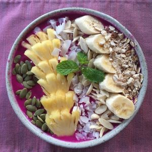 Acai bowl at Ubud Sari Health Resort in Ubud