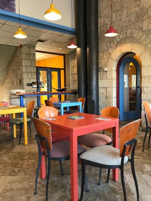 interior at Te'enim in Jerusalem