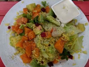 Steamedvegetables at Te'enim in Jerusalem