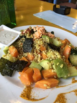 Main dish at Te'enim in Jerusalem