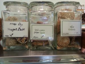 vegan healthy coockies! at Village Green - Jaffa in Jerusalem