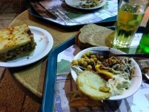 Sheperd's Pie and Salad at Village Green - Jaffa in Jerusalem
