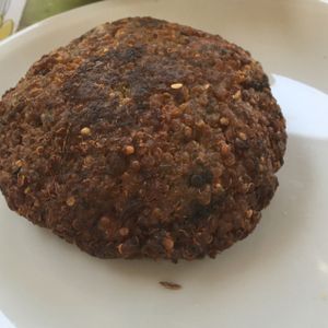 Quiona Vegan Burger at Village Green - Jaffa in Jerusalem