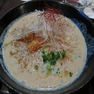 Soymilk Miso Ramen at Cafe Proverbs 15:17 in Kyoto