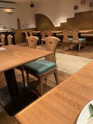 Restaurant interior at Green Earth in Osaka