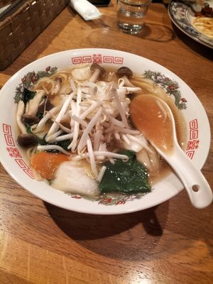 Vegan ramen at Green Earth in Osaka