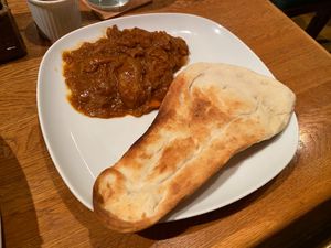 Curry Naan at Green Earth in Osaka