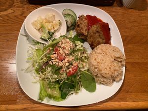 Lunch Plate at Green Earth in Osaka