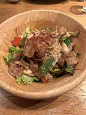 BBQ Bowl  at Green Earth in Osaka