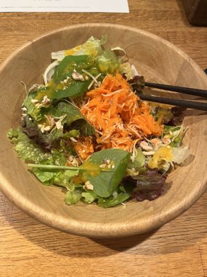 Carrot salad (half size and still big!)   at Green Earth in Osaka