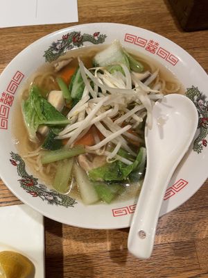 Ramen. Sadly without tofu   at Green Earth in Osaka