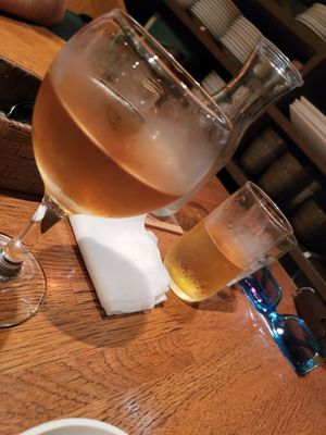 Kombucha and Beer at Green Earth in Osaka