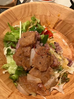 Bbq rice bowl  at Green Earth in Osaka