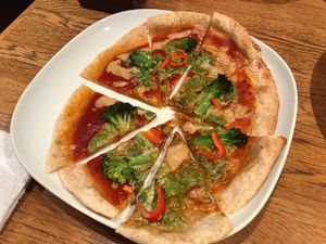 Pizza Marguerita at Green Earth in Osaka