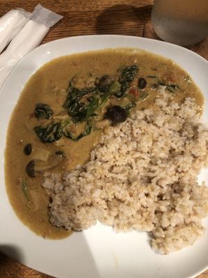 Mushroom& Spinach Curry at Green Earth in Osaka