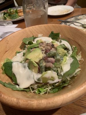 Beans and avocado salad at Green Earth in Osaka