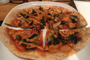 Pizza at Green Earth in Osaka