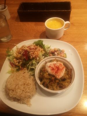 Lunch set at Green Earth in Osaka