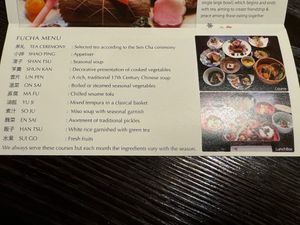 Spring Menu at Fucha Bon in Tokyo