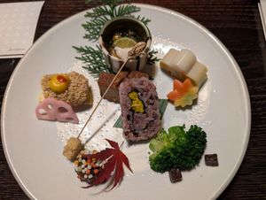 Cooked vegetables - Shun Kan at Fucha Bon in Tokyo