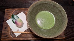 Matcha to close the evening at Fucha Bon in Tokyo