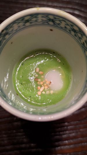 Chilled soup at Fucha Bon in Tokyo
