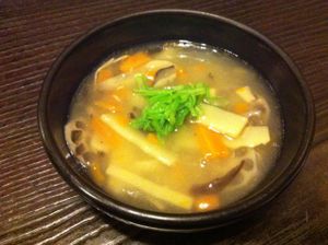 Soup at Fucha Bon in Tokyo
