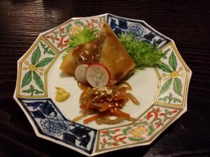 spring roll at Fucha Bon in Tokyo