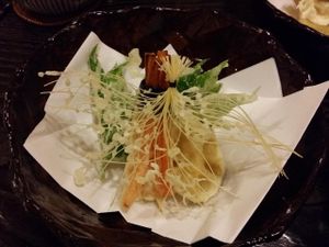 tempura at Fucha Bon in Tokyo