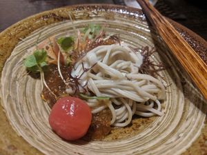 Noodles at Fucha Bon in Tokyo