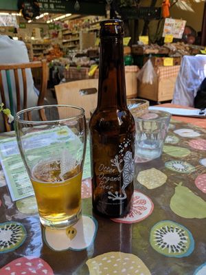 Organic beer at Crayon House in Tokyo