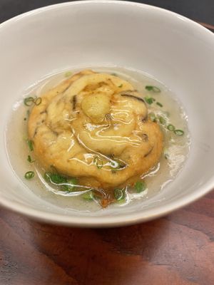 Fresh tofu skin  at Daigo in Tokyo