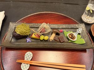 Small dishes  at Daigo in Tokyo