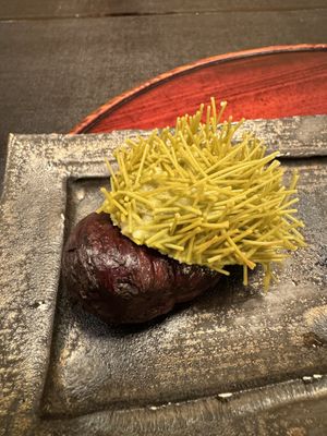 Nice elaborate mushroomm  at Daigo in Tokyo