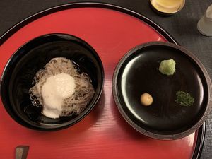 Soba with sticky yam at Daigo in Tokyo