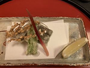 Vege tenpura at Daigo in Tokyo