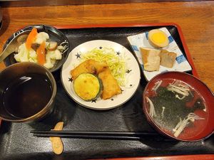 Daily set, request no rice at Korinbo in Tokyo