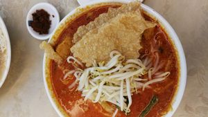 curry noodles at Nature's Vegetarian Restaurant - Hartamas in Kuala Lumpur