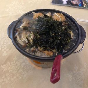 Japanese mushroom and seaweed pot at Nature's Vegetarian Restaurant - Hartamas in Kuala Lumpur