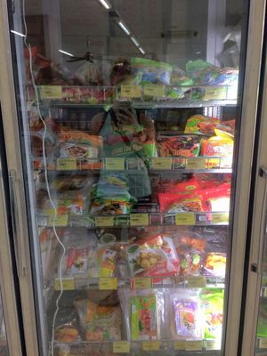 frozen food at G-Teik Vegetarian Supply in Malacca